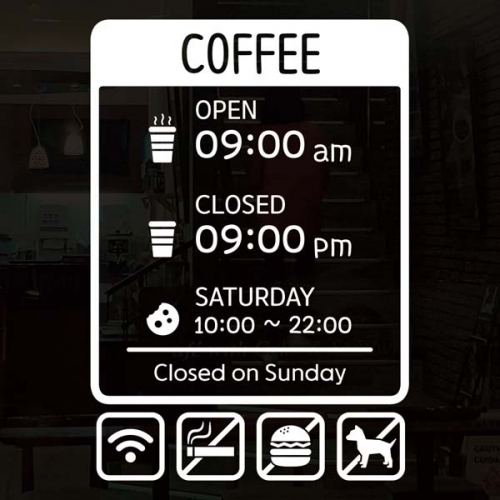 오픈클로즈_카페 커피 메뉴판