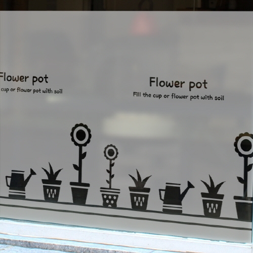 고급컷팅 안개시트_Flower Pot