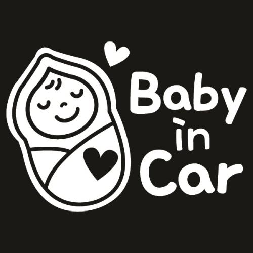 자동차스티커_베빙_baby in car