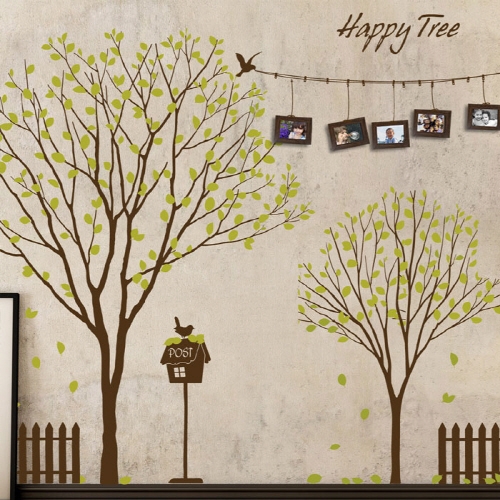 액자 그래픽스티커 _ Happy tree