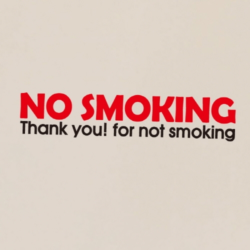 금연스티커_NO SMOKING THANK YOU