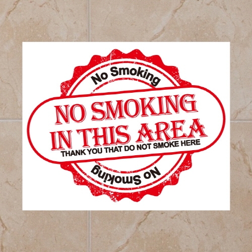금연스티커_엠블렘 NO SMOKING IN THIS AREA(칼라)