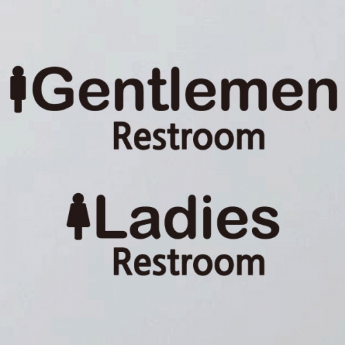 타이포 화장실 남녀