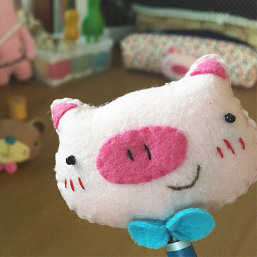 [DIY 패키지상품] cute pencil topper-pig