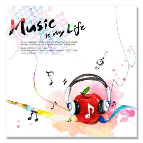CAS-22-Music is my life-캔버스 아트