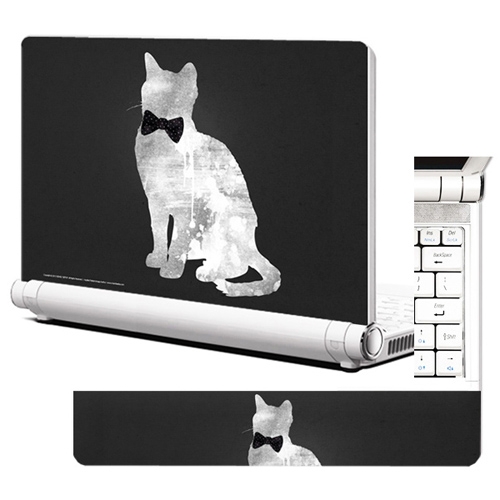 NB323 노트북스킨 젠틀흰색고양이