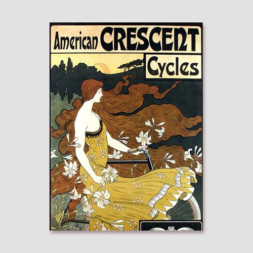 CAS324-빈티지포스터-American Crescent Cycles