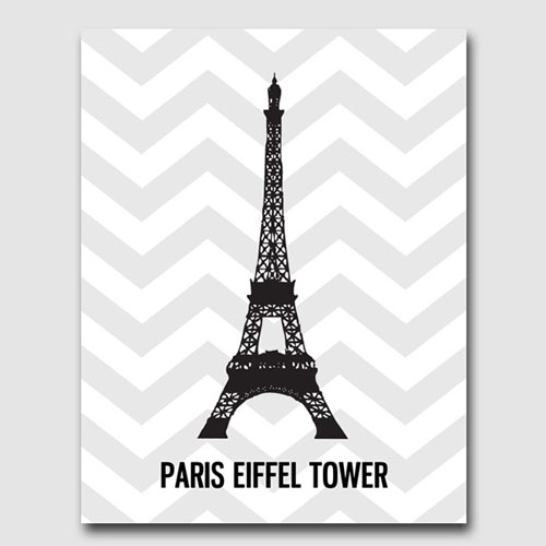 캔버스액자 / CAS481 파리 에펠탑 북유럽풍 인테리어